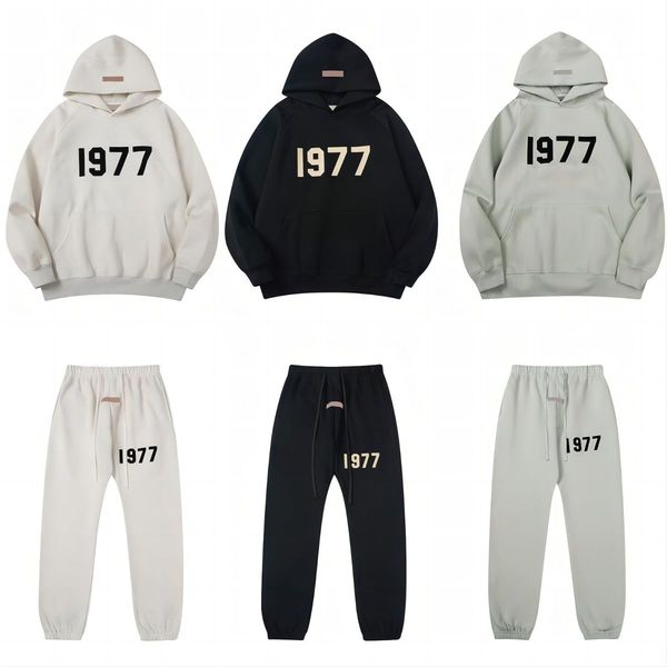 1977 designer essentail hoodie hoody pullover sweatshirts essentialclothing quality mens womens hooded jumper essentialhoodie letter print, Black
1977 designer essentail hoodie hoody pullover sweatshirts essentialclothing quality mens womens hooded jumper essentialhoodie letter print, Black