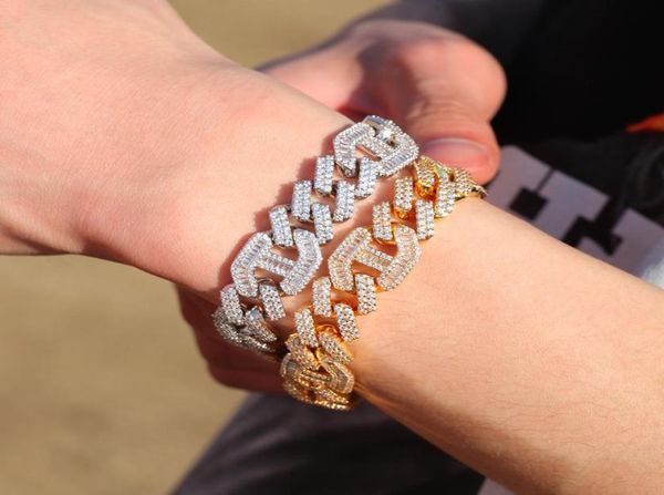 hip hop 14mm diamond miami prong cuban link chain bracelets 18kt gold filled iced icy cubic zirconia jewelry 8inch cuban bracelet 5988076, Black
hip hop 14mm diamond miami prong cuban link chain bracelets 18kt gold filled iced icy cubic zirconia jewelry 8inch cuban bracelet 5988076, Black