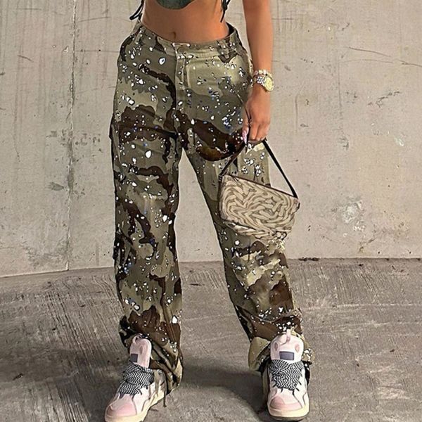 women s pants s camo flare cargo for women high waist big size camouflage print baggy techwear patchwork pocket summer streetwear trousers 2, Black;white
women s pants s camo flare cargo for women high waist big size camouflage print baggy techwear patchwork pocket summer streetwear trousers 2, Black;white