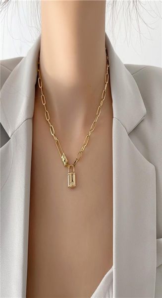 european and american fashion female necklace street retro hip hop high feeling pendant gold cold wind clavicle chain lock necklac2057078, Silver
european and american fashion female necklace street retro hip hop high feeling pendant gold cold wind clavicle chain lock necklac2057078, Silver