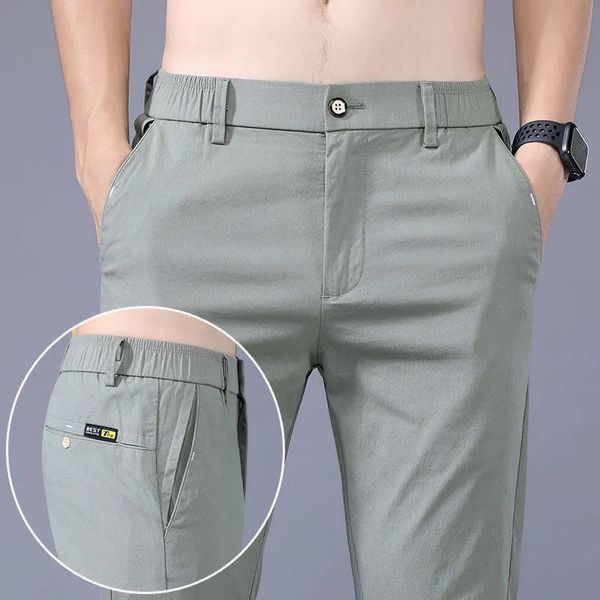 men s pants casual slim pant straight thin trousers male fashion stretch khaki jogging 28 38 men 230804, Black
men s pants casual slim pant straight thin trousers male fashion stretch khaki jogging 28 38 men 230804, Black
