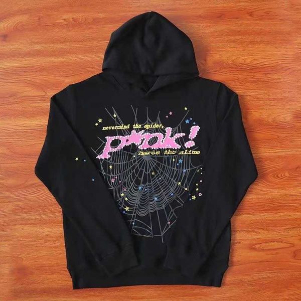 men's hoodies sweatshirts designer hoodie young thug star's same spider sp5der 55555 pants pink fashion streetwear printed men, Black
men's hoodies sweatshirts designer hoodie young thug star's same spider sp5der 55555 pants pink fashion streetwear printed men, Black
