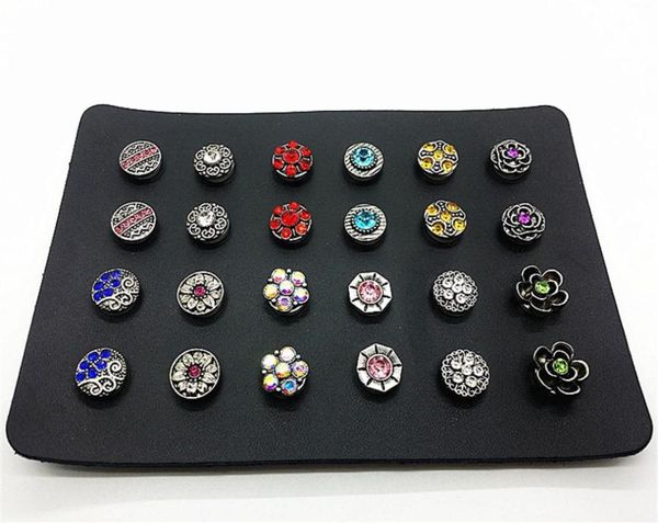 women039s 12 pairs24pcs mix styles 12mm mini snap charm button fits for earrings with a leather holder organizer jewelry stand27774887
women039s 12 pairs24pcs mix styles 12mm mini snap charm button fits for earrings with a leather holder organizer jewelry stand27774887