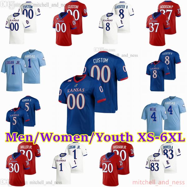 custom xs-6xl ncaa kansas jayhawks football jersey 37 grayden addison p 20 daniel hishaw jr. 8 kwamie lassiter ii 30 rich miller jr. 93 sam, Black
custom xs-6xl ncaa kansas jayhawks football jersey 37 grayden addison p 20 daniel hishaw jr. 8 kwamie lassiter ii 30 rich miller jr. 93 sam, Black