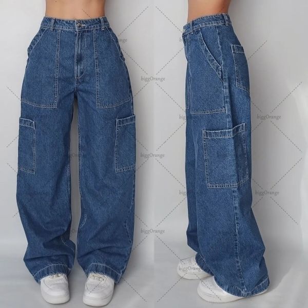 women's jeans american multipocket cargo jean's fashion brand washed straight leg pants retro street couple loose wideleg 230803, Blue
women's jeans american multipocket cargo jean's fashion brand washed straight leg pants retro street couple loose wideleg 230803, Blue