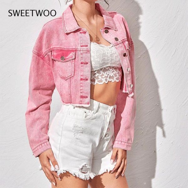 women's jackets spring and autumn pink denim jacket women casual short single-breasted lapel denim jacket 230803, Black;brown
women's jackets spring and autumn pink denim jacket women casual short single-breasted lapel denim jacket 230803, Black;brown