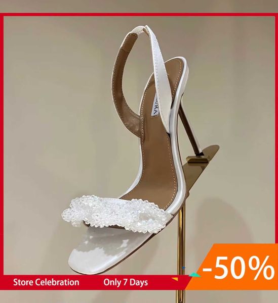 sandals women summer shoes aquazzura chain of love embellished high heels elasticated slingback strap evening dress lady walking 88, Black
sandals women summer shoes aquazzura chain of love embellished high heels elasticated slingback strap evening dress lady walking 88, Black
