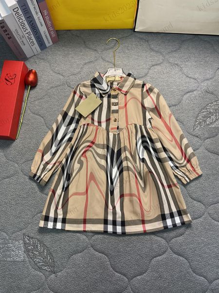 high end autumn children dress brand girls shirts dresses bbr designer pleated skirts long sleeve cotton dresses casuals brown color skirts, Red;yellow
high end autumn children dress brand girls shirts dresses bbr designer pleated skirts long sleeve cotton dresses casuals brown color skirts, Red;yellow