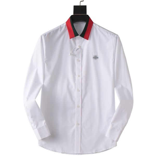 men's casual shirt fashion brand casual shirts good design solid cotton long sleeved lapel single breasted conference dress shirt men&#, White;black
men's casual shirt fashion brand casual shirts good design solid cotton long sleeved lapel single breasted conference dress shirt men&#, White;black