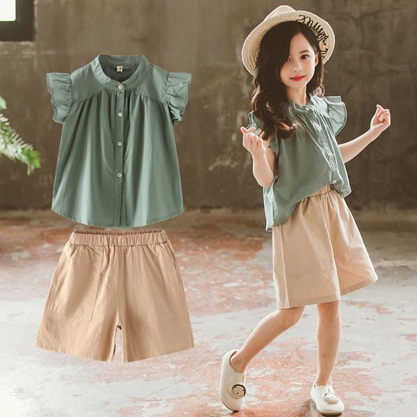 clothing sets baby summer suits for girl short sleeve blouse shorts 2 piece set child widleg short pants kids cotton outfits clothes 230803, White
clothing sets baby summer suits for girl short sleeve blouse shorts 2 piece set child widleg short pants kids cotton outfits clothes 230803, White