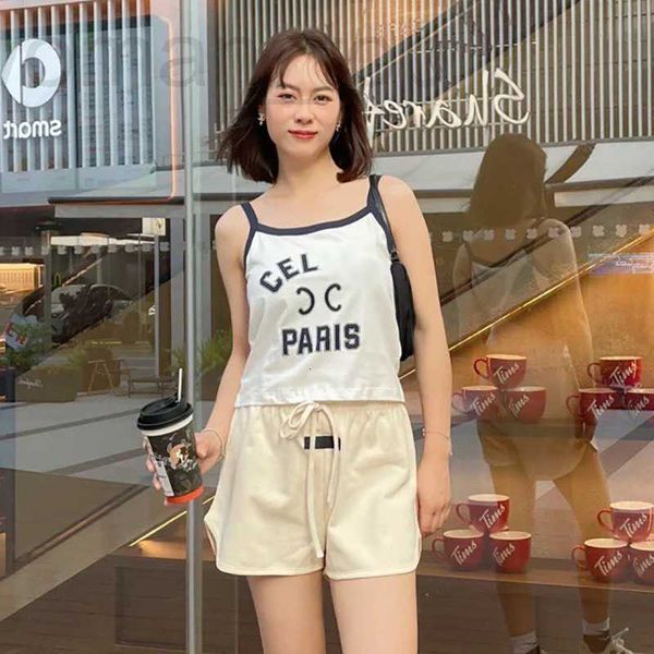 

women's tanks & camis designer high version ce home triumphal arch vest female 23 summer pure lust wind show slim letter camisole dy0l, White