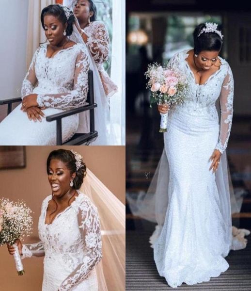 gorgeous 2021 white african mermaid wedding dresses lace plus size full sleeves appliques beaded vestidos de novia long bridal gow4181943
gorgeous 2021 white african mermaid wedding dresses lace plus size full sleeves appliques beaded vestidos de novia long bridal gow4181943
