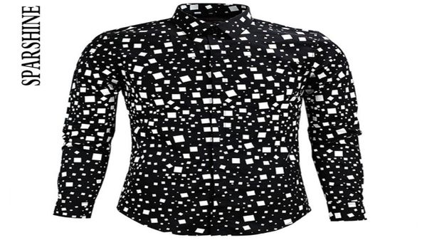 men shirt chemise homme black white square printed slim long sleeve mens dress shirts cotton shirt camisa1576313, White;black
men shirt chemise homme black white square printed slim long sleeve mens dress shirts cotton shirt camisa1576313, White;black