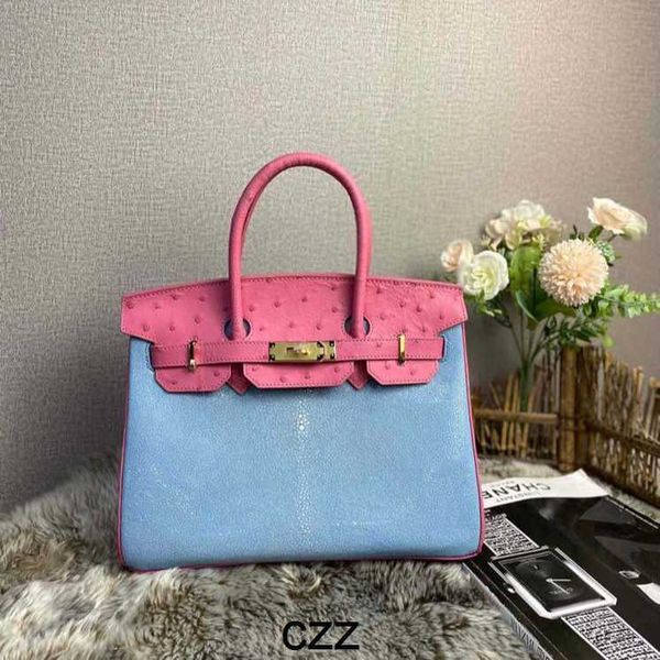 ostrich handbag birkins designer backpacks real skin hand pink women's bag genuine leather
ostrich handbag birkins designer backpacks real skin hand pink women's bag genuine leather