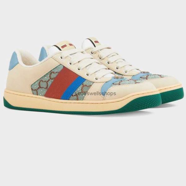 2023 designer mens screener sneaker womens dirty leather shoes blue red web stripe trainer lace up canvas flats vintage classic runner train
2023 designer mens screener sneaker womens dirty leather shoes blue red web stripe trainer lace up canvas flats vintage classic runner train