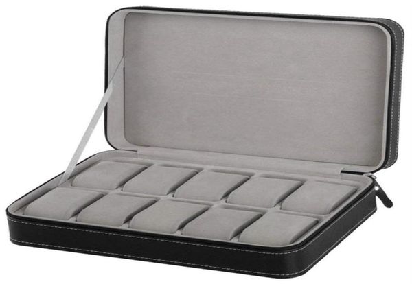 watch boxes portable watch box organizer pu leather casket with zipper classic style 10 grids multifunctional bracelet display ca4185521, Black;blue
watch boxes portable watch box organizer pu leather casket with zipper classic style 10 grids multifunctional bracelet display ca4185521, Black;blue