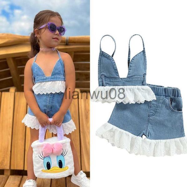 clothing sets focusnorm 05y fashion kids baby girls summer clothes sets lace denim patchwork backless camisole and elastic casual shorts set, White
clothing sets focusnorm 05y fashion kids baby girls summer clothes sets lace denim patchwork backless camisole and elastic casual shorts set, White