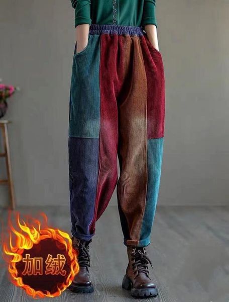 women039s pants capris women corduroy autumn winter 21 high street style color spliced loose female fleece thick harem trouse8644521, Black;white
women039s pants capris women corduroy autumn winter 21 high street style color spliced loose female fleece thick harem trouse8644521, Black;white