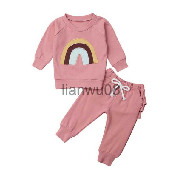 clothing sets pudcoco us stock 03 years 2pcs kid baby girl clothes set print rainbow long sleeve cotton soft ruffle pants outfit set x0803, White
clothing sets pudcoco us stock 03 years 2pcs kid baby girl clothes set print rainbow long sleeve cotton soft ruffle pants outfit set x0803, White