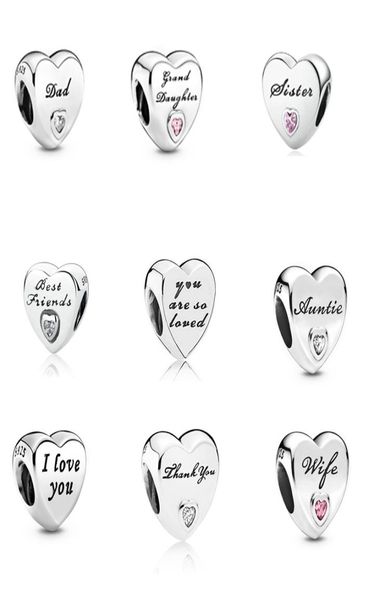 wife daught dad love heart charm with cz in 925 sterling silver bead charm for bracelet for women5671961, Black
wife daught dad love heart charm with cz in 925 sterling silver bead charm for bracelet for women5671961, Black