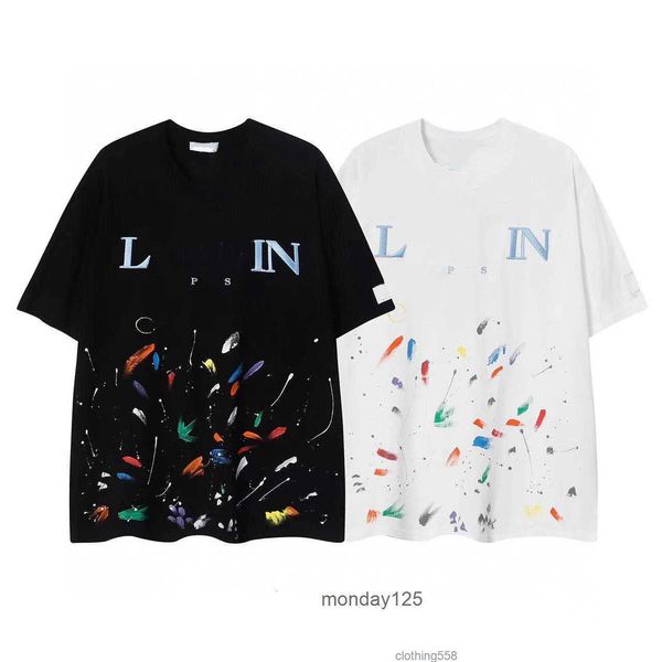 designer luxury lanvins classic hand painted graffiti speckled short sleeve t-shirt for men and women trendy loose comfortableyuxw, White;black
designer luxury lanvins classic hand painted graffiti speckled short sleeve t-shirt for men and women trendy loose comfortableyuxw, White;black