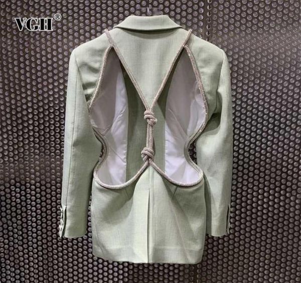 vgh green patchwork diamond blazer for women notched long sleeve backless hollow out casual straight blazers female fashion 2111045055515, White;black
vgh green patchwork diamond blazer for women notched long sleeve backless hollow out casual straight blazers female fashion 2111045055515, White;black