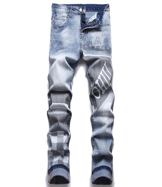 letter print stretch men039s jeans spring summer classic style fashion casual denim pants pantalones para hombre vaqueros3864157, Blue
letter print stretch men039s jeans spring summer classic style fashion casual denim pants pantalones para hombre vaqueros3864157, Blue