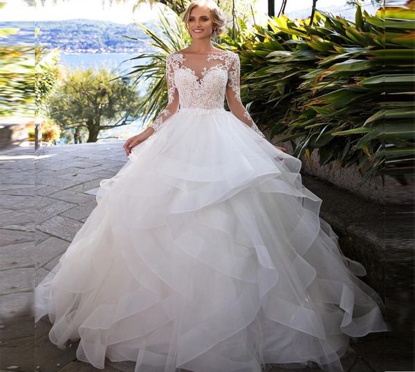 vintage ball gown wedding dresses princess 2022 long sleeve open back appliques lace tulle tiered skirt bridal wedding gowns4149033, White
vintage ball gown wedding dresses princess 2022 long sleeve open back appliques lace tulle tiered skirt bridal wedding gowns4149033, White