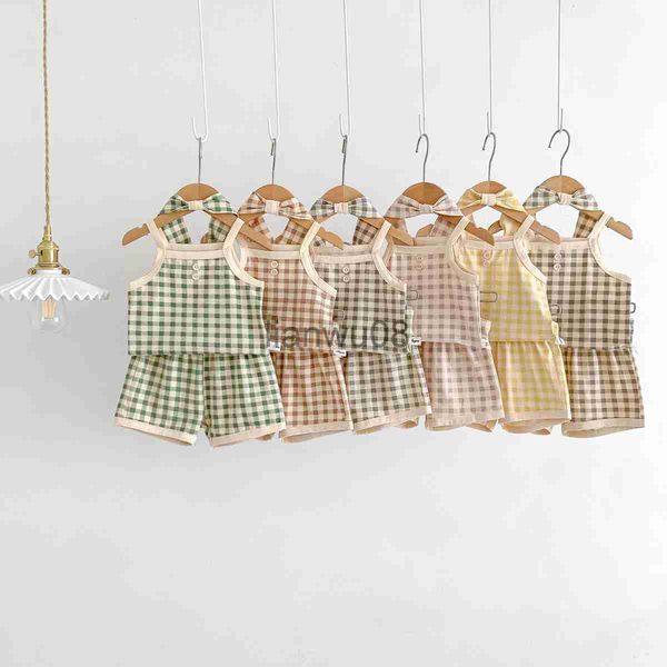 clothing sets 2023 summer new in infant baby girls boy slsing plaid vestshortsheadbands toddler newbron kids 95 cotton clothing set x0803, White
clothing sets 2023 summer new in infant baby girls boy slsing plaid vestshortsheadbands toddler newbron kids 95 cotton clothing set x0803, White