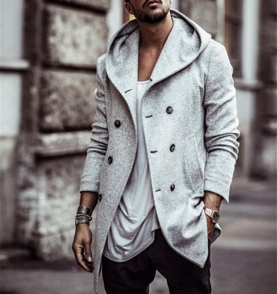 men039s wool blends warm mens trench coat jacket autumn mens outwear overcoats casual solid color woolen trench coat for men cl5256416, Black
men039s wool blends warm mens trench coat jacket autumn mens outwear overcoats casual solid color woolen trench coat for men cl5256416, Black