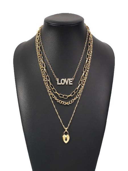 fashion multi layer pendants necklaces for women gold metal letter love heart necklace brand design jewelry gift1886454, Silver
fashion multi layer pendants necklaces for women gold metal letter love heart necklace brand design jewelry gift1886454, Silver
