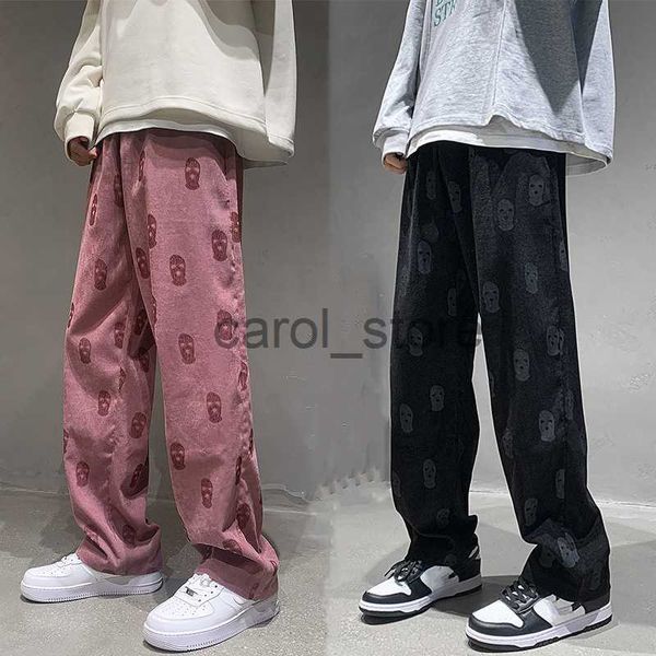 men's pants baggy corduroy men wide pants spring fashion design print trousers hiphop straight sweatpants oversized bottoms man y2k clo, Black
men's pants baggy corduroy men wide pants spring fashion design print trousers hiphop straight sweatpants oversized bottoms man y2k clo, Black