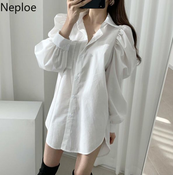 neploe 2020 women elegant long shirt women solid turn down collar puff sleeve blouse female casual white office lady 1a5915203930
neploe 2020 women elegant long shirt women solid turn down collar puff sleeve blouse female casual white office lady 1a5915203930