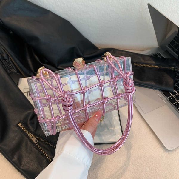 acrylic box bag women s 2023 summer new transparent handbag single shoulder crossbody knitted small square 230804
acrylic box bag women s 2023 summer new transparent handbag single shoulder crossbody knitted small square 230804