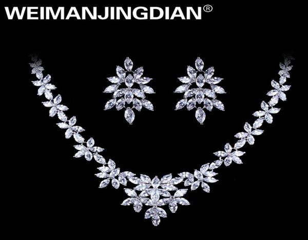 weimanjingdian white gold color plated cubic zirconia floral design zircon cz necklace earring wedding jewelry sets d18101002173571376187, Silver
weimanjingdian white gold color plated cubic zirconia floral design zircon cz necklace earring wedding jewelry sets d18101002173571376187, Silver
