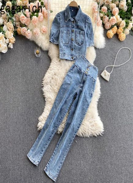 woman two piece pants set hong kong wind retro turn down collar short sleeve denim high waist thin pencil set female 20226428518, White
woman two piece pants set hong kong wind retro turn down collar short sleeve denim high waist thin pencil set female 20226428518, White