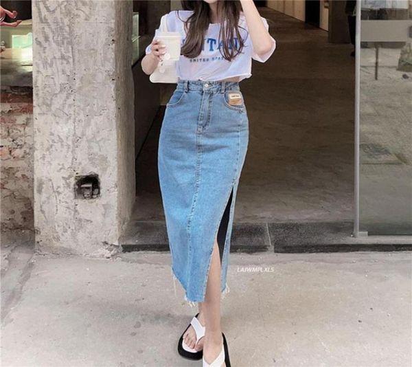 skirts women long denim skirt2021 summer style retro highwaisted jeans skirt female straight side slit aline4498053, Black
skirts women long denim skirt2021 summer style retro highwaisted jeans skirt female straight side slit aline4498053, Black