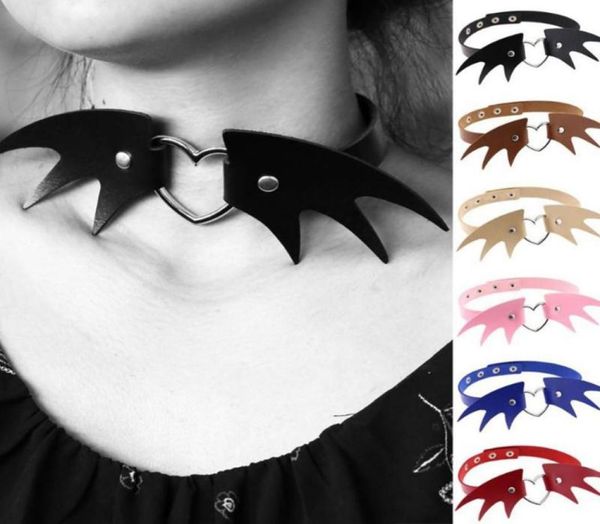 leather halloween choker heart wing necklace women handmade nightclub goth jewelry clavicle gift whole chokers6081077, Golden;silver
leather halloween choker heart wing necklace women handmade nightclub goth jewelry clavicle gift whole chokers6081077, Golden;silver