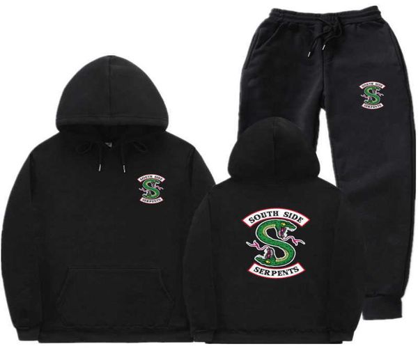 streetwear fleece riverdale hoodie and pants autumn winter hoodie sweatshirt men women south side serpents sweatpants suit x06104457137, Gray
streetwear fleece riverdale hoodie and pants autumn winter hoodie sweatshirt men women south side serpents sweatpants suit x06104457137, Gray