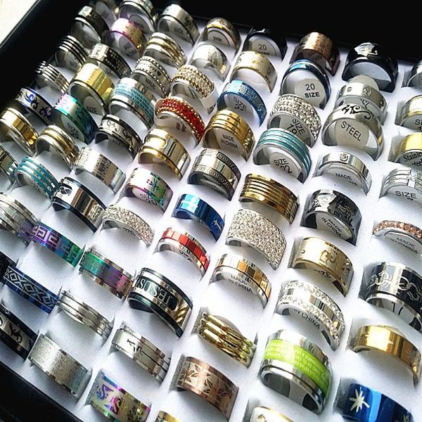 whole lots 50pcs mix styles men039s women039s fashion retro quality stainless steel wedding engagement jewelry rings bra2610222, Slivery;golden
whole lots 50pcs mix styles men039s women039s fashion retro quality stainless steel wedding engagement jewelry rings bra2610222, Slivery;golden