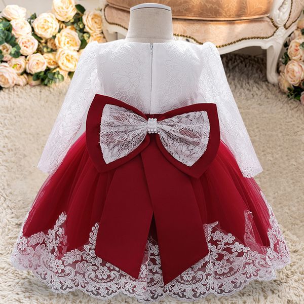girl's dresses christmas big bow long sleeve 2 1 year birthday dress for baby kids girl clothes flower princess dresses evening infant, Red;yellow
girl's dresses christmas big bow long sleeve 2 1 year birthday dress for baby kids girl clothes flower princess dresses evening infant, Red;yellow