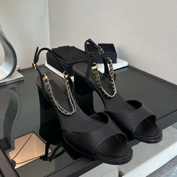 womens slingbacks sandals with chain chunky heels dress shoes ladies retro round toes slides luxurys flip flops girls mules classic leisure, Black
womens slingbacks sandals with chain chunky heels dress shoes ladies retro round toes slides luxurys flip flops girls mules classic leisure, Black