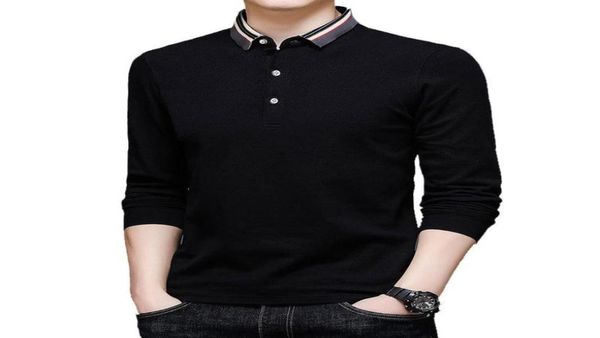 spring middle aged men039s cotton shirt long sleeve lapel tshirt solid color business casual loose polos8233190, White;black
spring middle aged men039s cotton shirt long sleeve lapel tshirt solid color business casual loose polos8233190, White;black