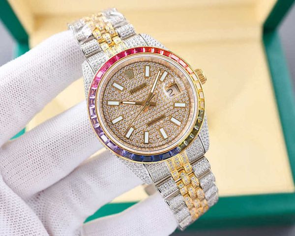 rolx bust down watches datejust full diamond watch hbek mechanical movement watches for men 41mm montre de luxe homme with box, Slivery;brown
rolx bust down watches datejust full diamond watch hbek mechanical movement watches for men 41mm montre de luxe homme with box, Slivery;brown