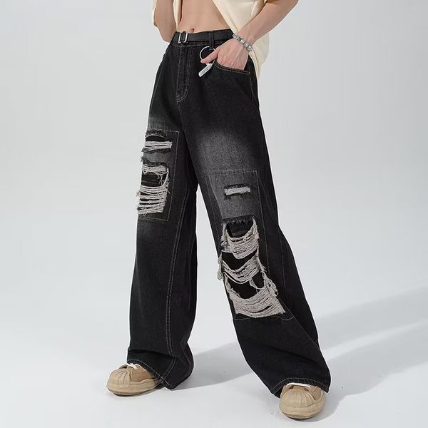 men s jeans high street straight pants ripped loose casual mopping wide leg y2k summer punk baggy hip hop denim 230804, Blue
men s jeans high street straight pants ripped loose casual mopping wide leg y2k summer punk baggy hip hop denim 230804, Blue
