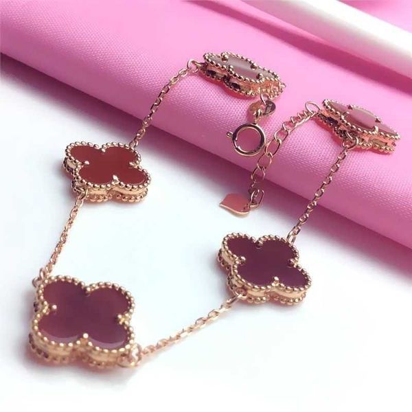 van clover bracelet 18k gold lucky grass five flower bracelet girl au750 rose gold red agate female light luxury small and exquisite gift to, Golden;silver
van clover bracelet 18k gold lucky grass five flower bracelet girl au750 rose gold red agate female light luxury small and exquisite gift to, Golden;silver