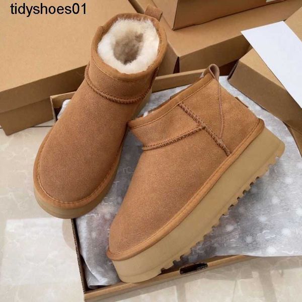 classic mini platform snow boots winter ankle boots for women thick bottom genuine leather warm fluffy booties with fur size 35-43, Black
classic mini platform snow boots winter ankle boots for women thick bottom genuine leather warm fluffy booties with fur size 35-43, Black