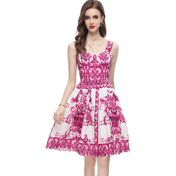 women's runway dresses spaghetti straps printed high street fashion designer short vestidos, Black
women's runway dresses spaghetti straps printed high street fashion designer short vestidos, Black