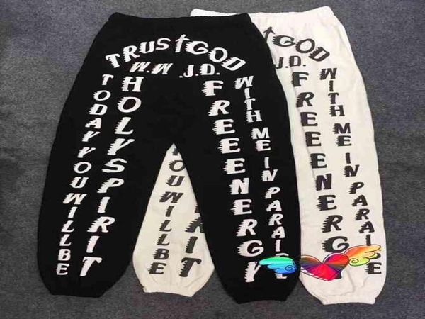 oversized sunday service pants men women trust god pants holy spirit wwjd trousers cpfmxyz t2207221121230, Black