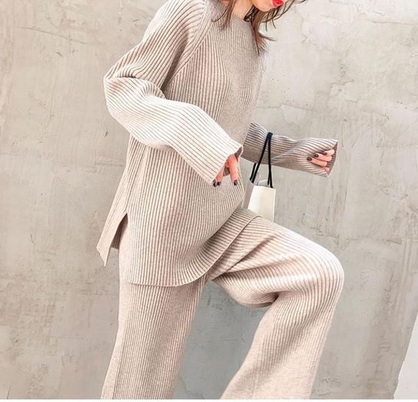 women039s two piece pants cashmere sweater knitted suit women long sleeve set and tracksuit outwear2389598, White
women039s two piece pants cashmere sweater knitted suit women long sleeve set and tracksuit outwear2389598, White